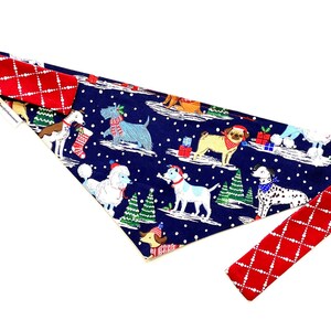 Christmas Dog Bandana, Holiday Dog Bandana, Winter Dog Bandana, Stockings Dog Bandana, Christmas Tree Dog Bandana, Snow Dog Bandana