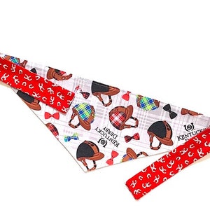 Kentucky Derby dog bandana, horse racing dog bandana, horse dog bandana, Kentucky Derby dog scarf, horse racing dog scarf