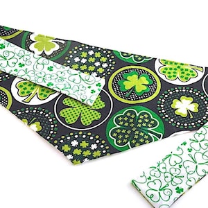 St. Patrick&#39;s Day Dog Bandana, Clover dog bandana, Shamrock dog bandana, St. Paddy&#39;s Day dog bandana, Green dog bandana