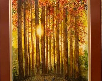 The Peaceful Hours- Artist’s Print from original Watercolor painting by Annie Melik