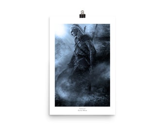 Legolas Poster from Original Sketch. Lord of the Rings Inspired Poster 12" x 18". Fellowship of the Ring Wall Art