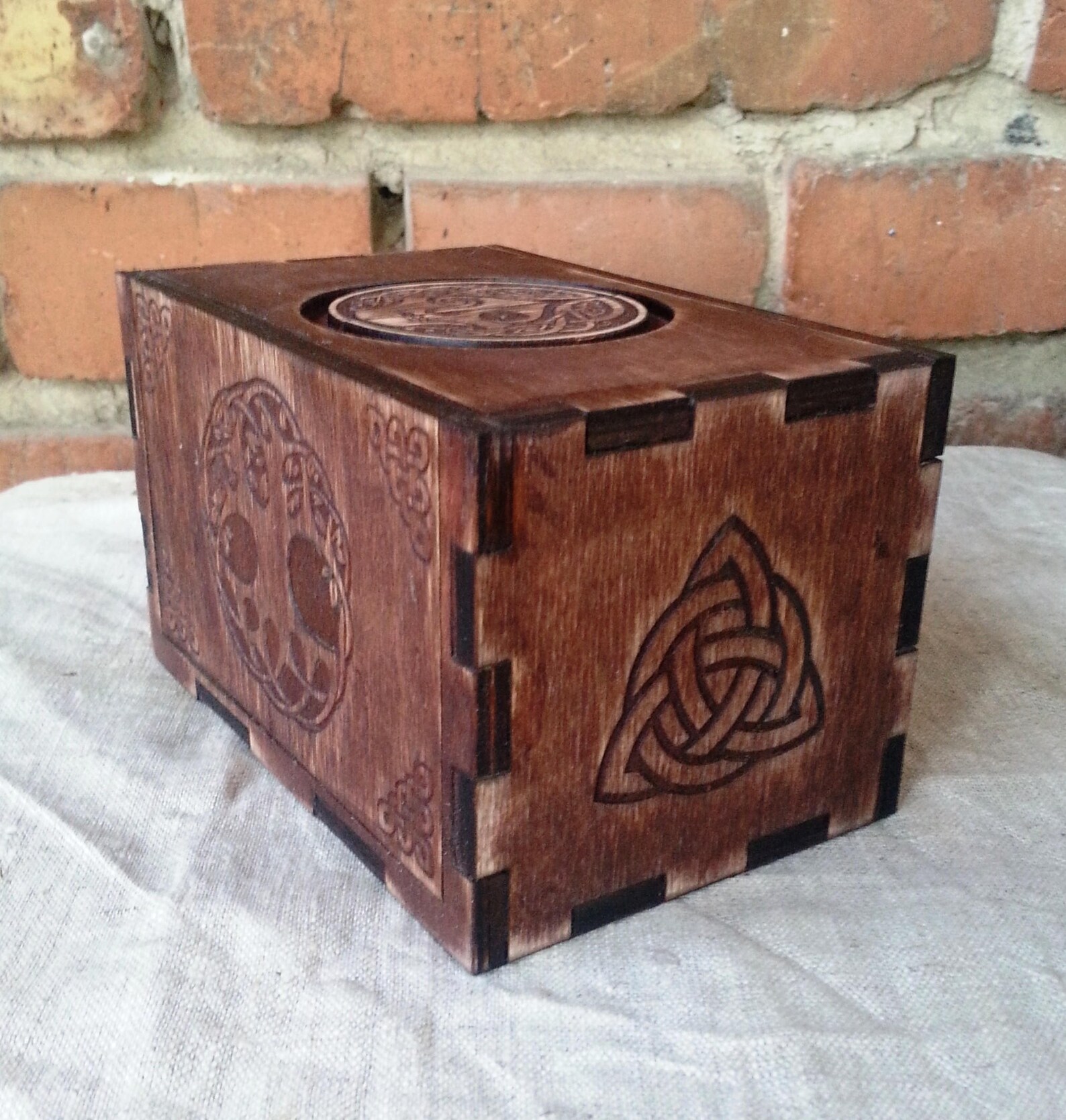 Viking box Secret of Hel. Secret box. Box for runes and Etsy