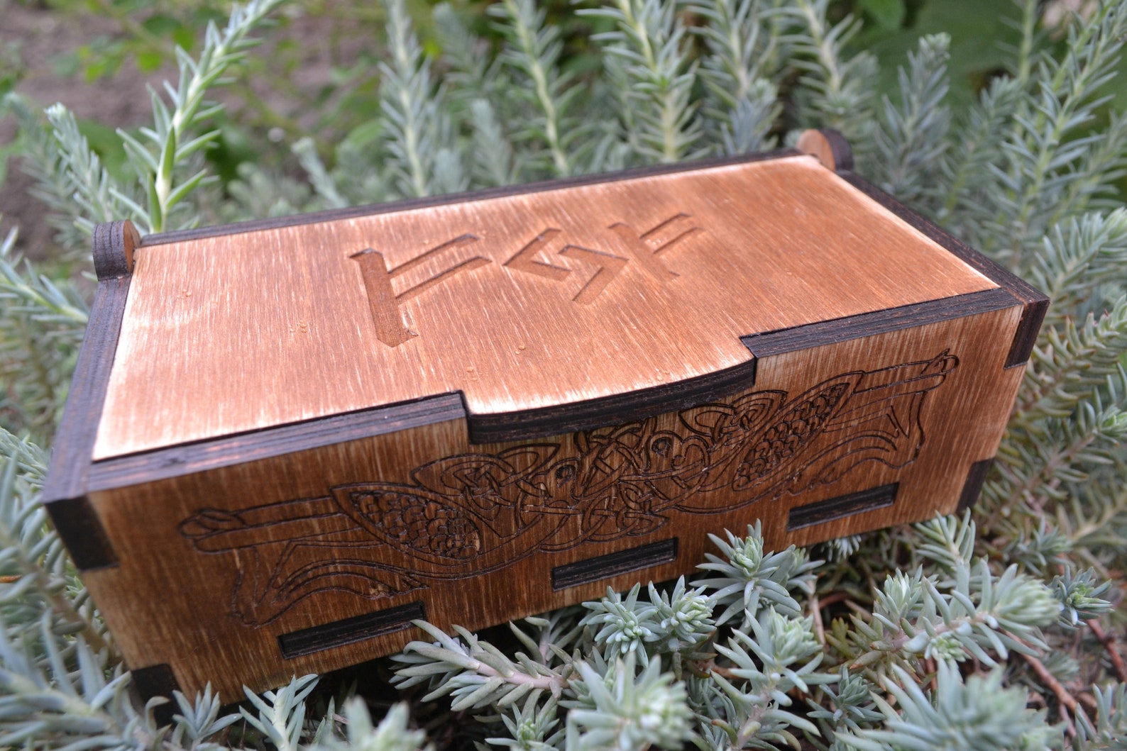 Viking Box. Norse Box. Box With Runes FEHUJERAFEHU. Box for Etsy