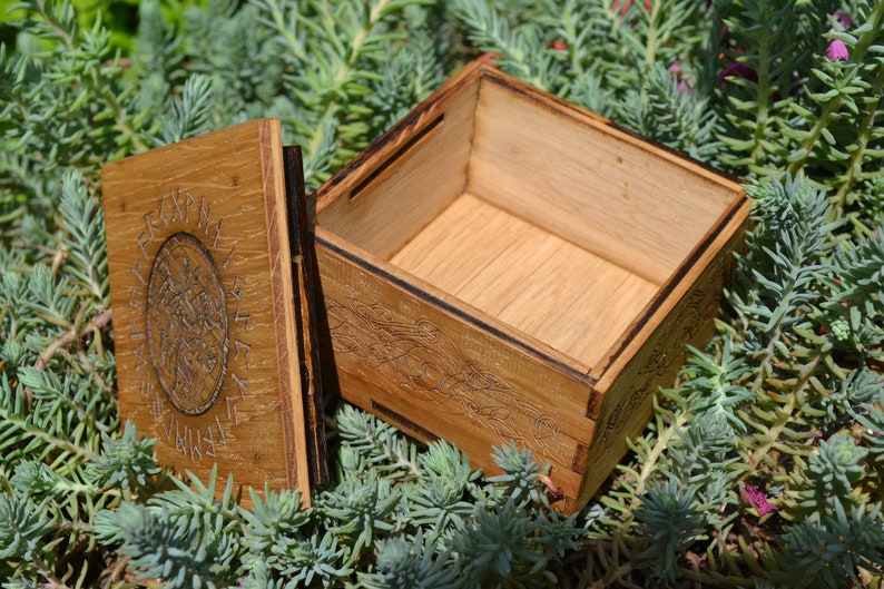 Box With Secret Lock. Hidden Lock Box. Viking Secret Box. Etsy UK