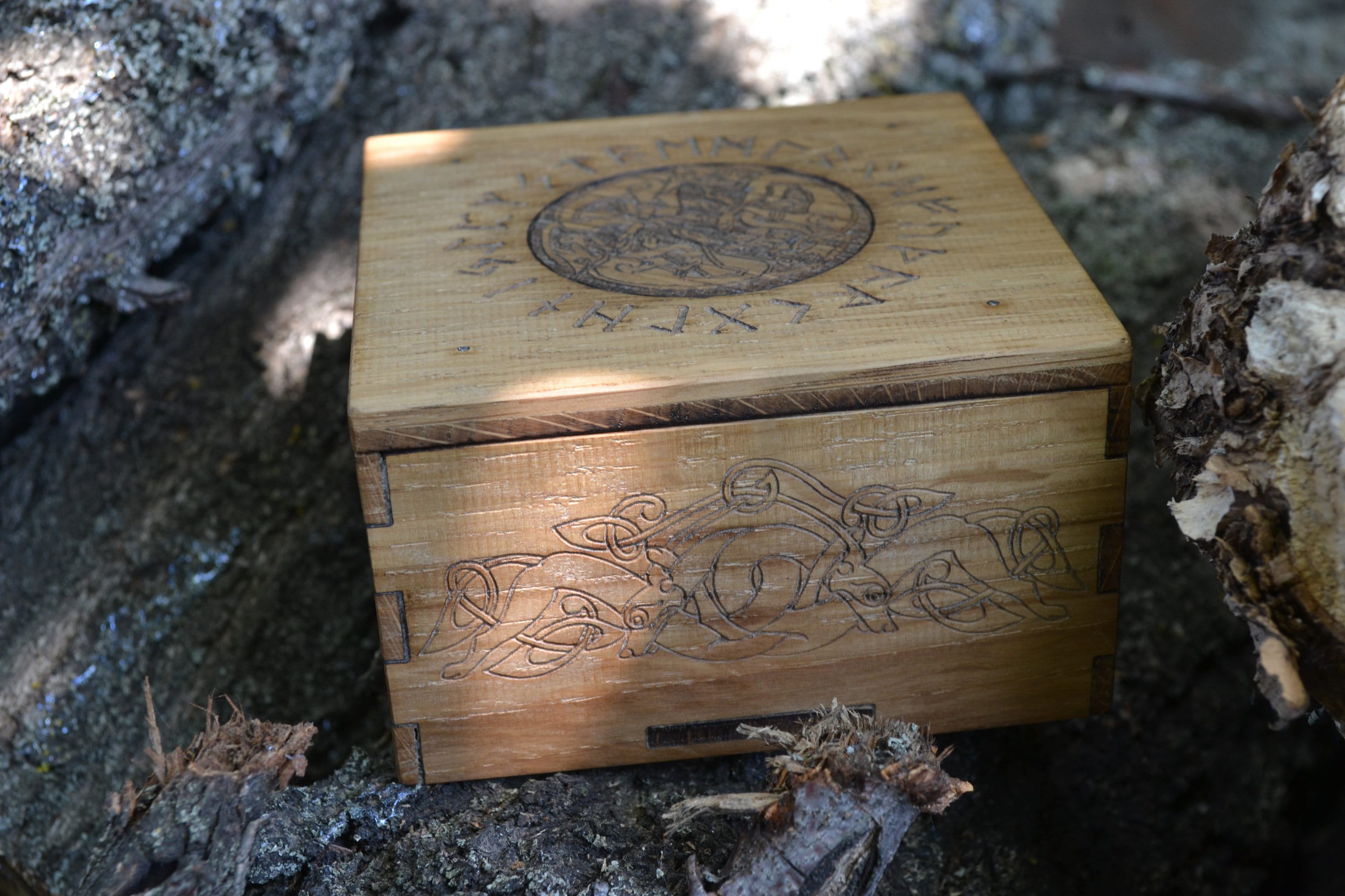 Box With Secret Lock. Hidden Lock Box. Viking Secret Box. Etsy UK