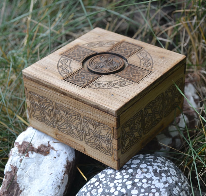 Box With Secret Lock. Hidden Lock Box. Viking Box With Celtic Etsy UK
