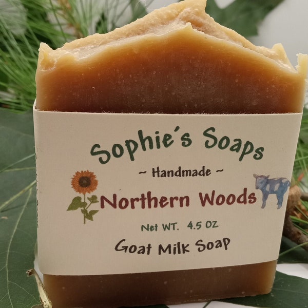 Northern Woods Goat Milk Soap - Gift, Manly - Handmade, Artisan, Luxury