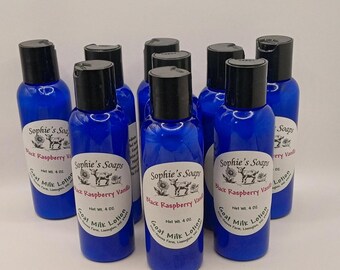 Black Raspberry Vanilla Goat Milk Lotion - 4 OZ; Luxurious; Maine Made