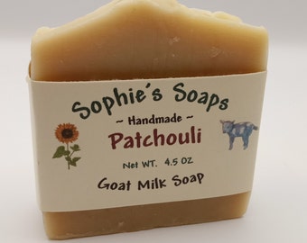 Patchouli Goat Milk Soap - Luxury Bar, Artisan Soap, Handmade
