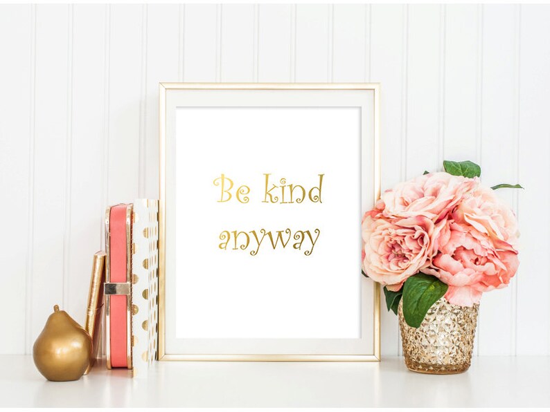 Venta Ser Bueno En Fin Hoja De Oro Imprimir Para Imprimir Etsy