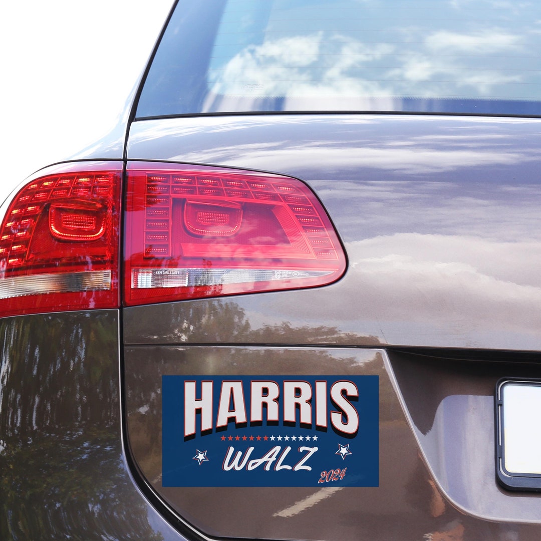 Harris Car Magnet Vote Harris Bumper Bumper Sticker 2024 Walz 2024 ...