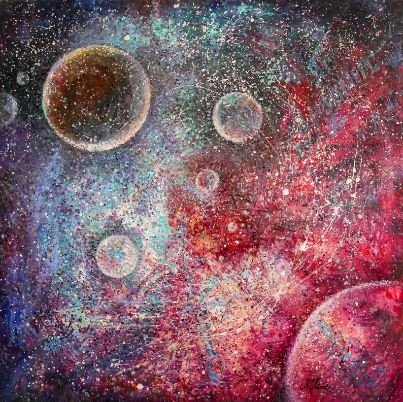 Cosmos / 2023 (oil Painting | Abstract | Fantastic | Astronomy ...