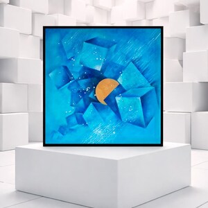 Flow (Oil painting | Abstract | Office Painting | Wall Art | Large Abstract Canvas | Contemporary Art | )