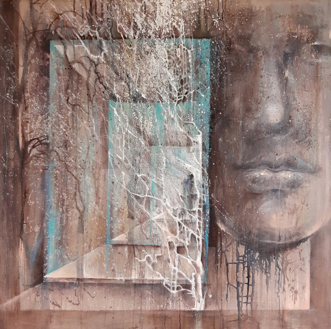 Clots of Memory (oil Painting | Abstract | Office Painting | Wall ...