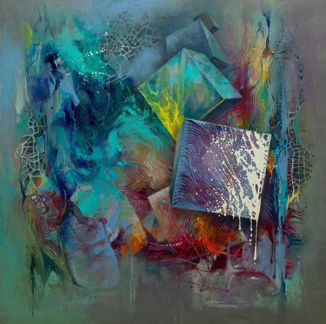 Disbalance (oil Painting | Abstract | Office Painting | Large Abstract ...