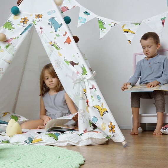 dinosaur teepee tent