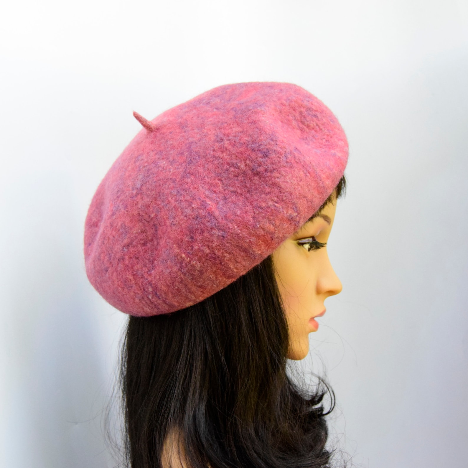 Creative Handmade Felted Beret Merino Wool French Beret Etsy