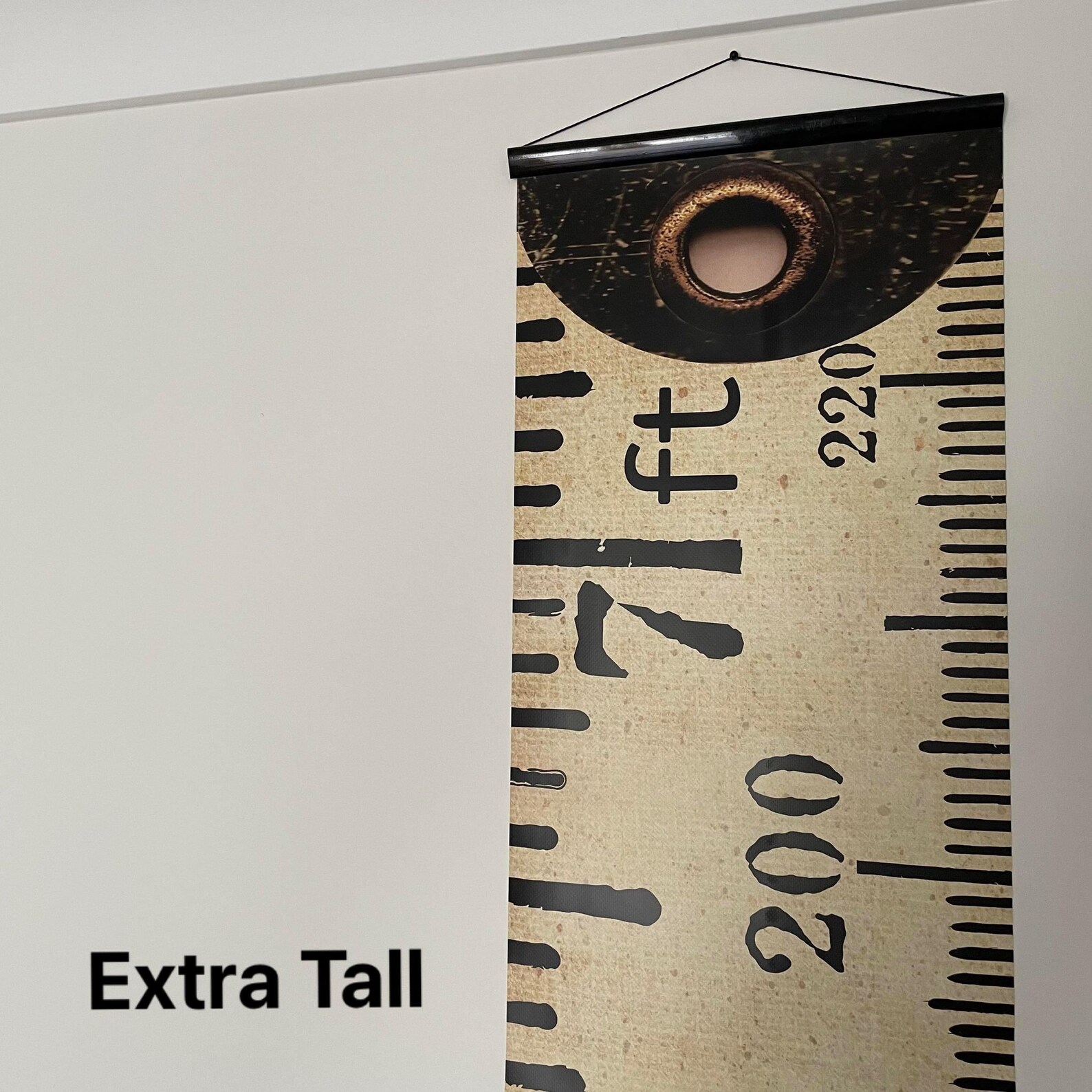 Vintage Inspired Tape Measure Hanging Height Chart Ruler Etsy