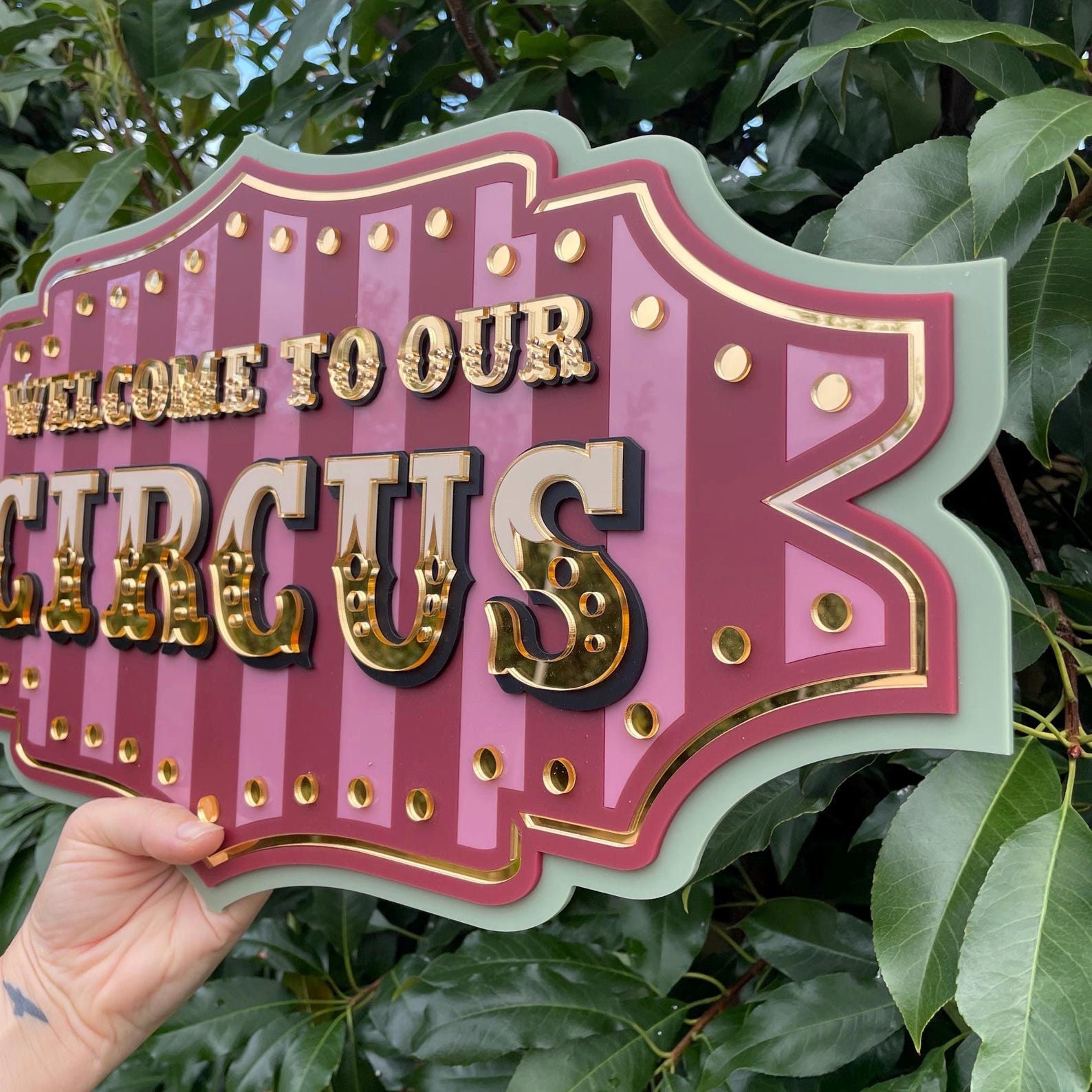 Vintage Circus Sign | Welcome to Our Circus Wall Decor | Carnival ...
