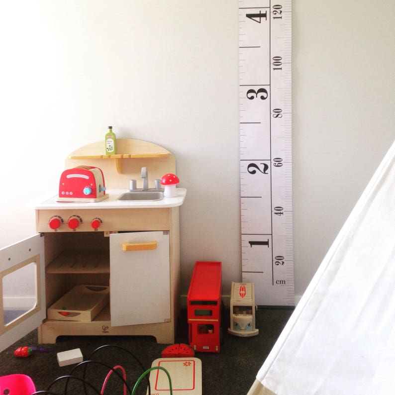 Monochrome Tape Measure Height Chart Ruler Growth Chart Etsy Australia