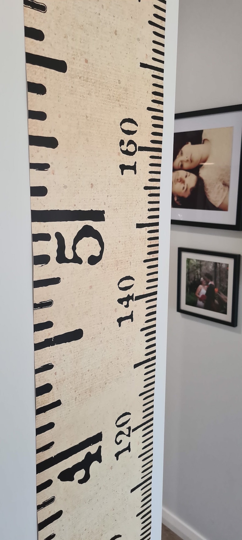 Vintage Inspired Tape Measure Hanging Height Chart Ruler Etsy