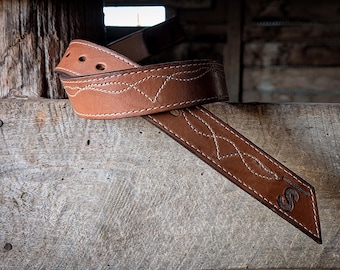 Custom Steer Slinger leather belt
