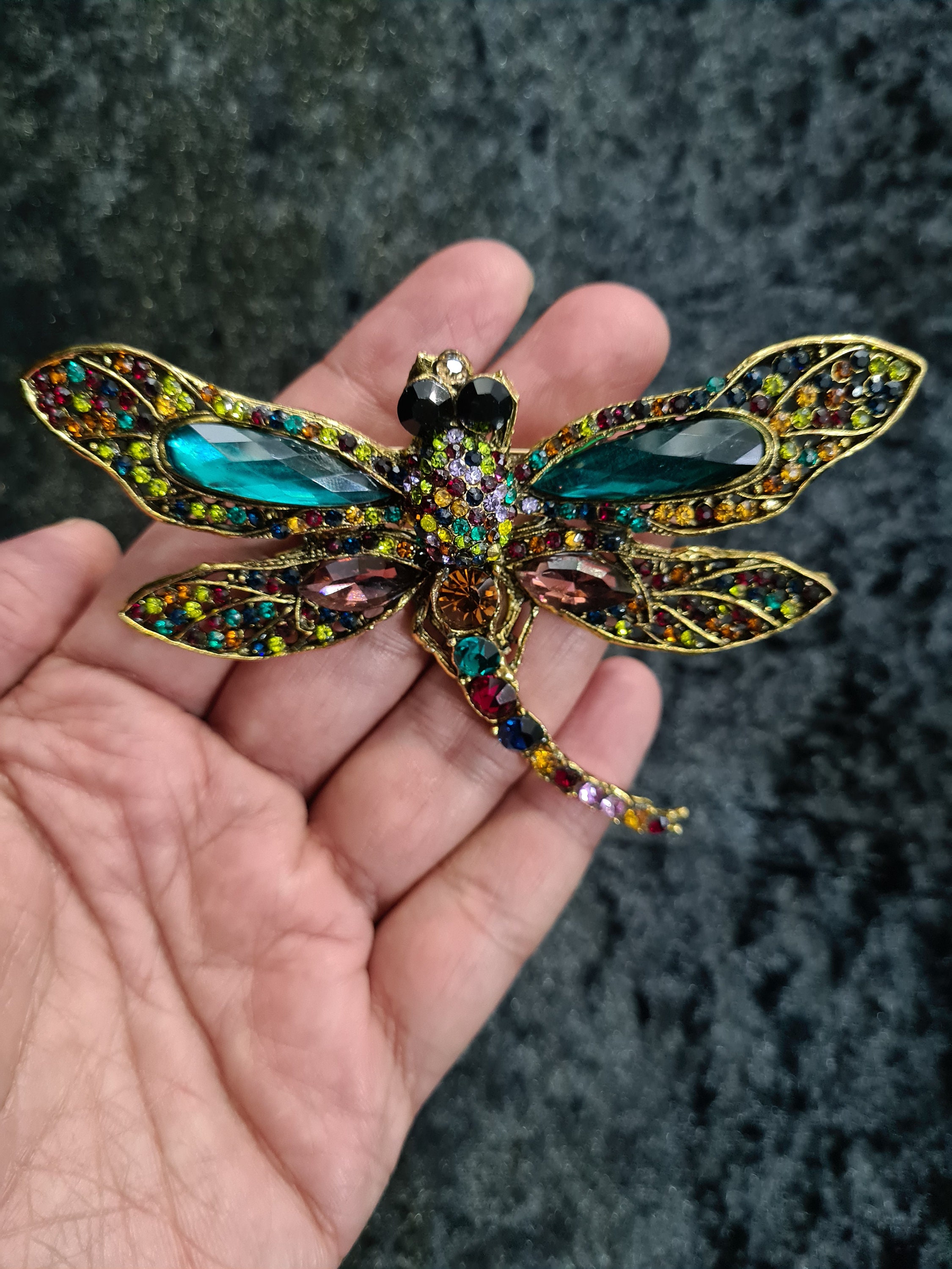 Dragonfly Brooch Etsy