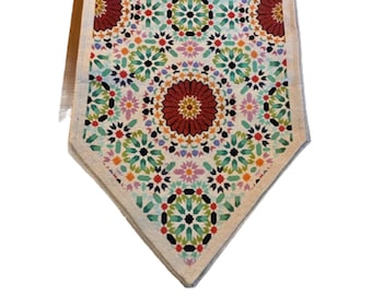 Confetti Flowers Ethnic Turkish Kilim Table Runner |Kilim Runner | Woven Table Runner| Boho Table Runner| Decorative Table Runner| Home Gift