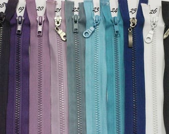 cardigans 1 blue 16 inch open ended zip for jackets