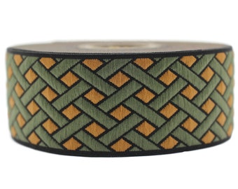 KAFKA H-09/02 Jacquard Ribbon Organic Cotton Trim 1-5/8