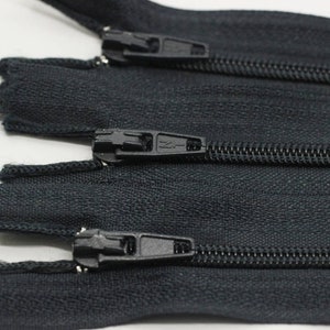 10 piezas Cremalleras ahumadas para pantalones, 18-60 cm, (7-23 pulgadas), cremallera para pantalones, cremallera para pantalones, cremallera para bolsos, cremalleras, cremallera para billetera, PZ01