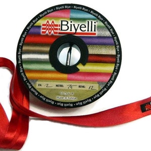 20 mm satijnen biaisband, rode biaisband, rand (0,78 inch), biaisband, biaisband, lint, biaisband vouw, lintomslag, SB12