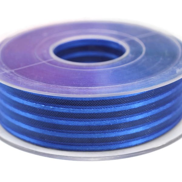 Royal Blue Satin Edged Organza Ribbon, 20 meters 25mm Organza Sheer Ribbon, Wedding Party Decoration for gift box