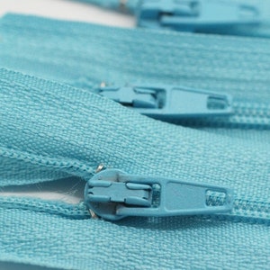 10 Stück Sky Blue Pants Zippers, 18-60 cm, 7-23inc Reißverschluss, Hosen Reißverschluss, Reißverschluss für Hosen, Reißverschluss, Taschen Reißverschluss, Reißverschluss, Brieftasche Reißverschluss, PZ01