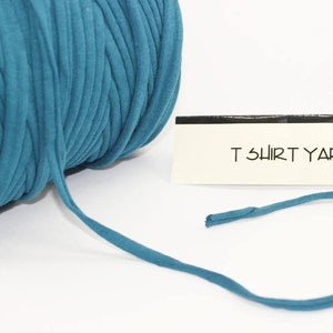Night Blue T-shirt Yarn, Cotton Yarn, Recyled Fabric yarn, home textile yarn, crochet yarn, basket yarn, yarn, bag yarn, Upcycled Yarn