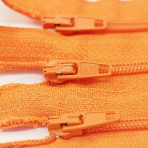 10 Stück Orange Hosen Zipper, 18-60 cm, (7-23inc) Reißverschluss, Hosen Reißverschluss, Reißverschluss für Hosen, Reißverschluss, Taschen Reißverschluss, Reißverschluss, Brieftasche Reißverschluss, PZ01