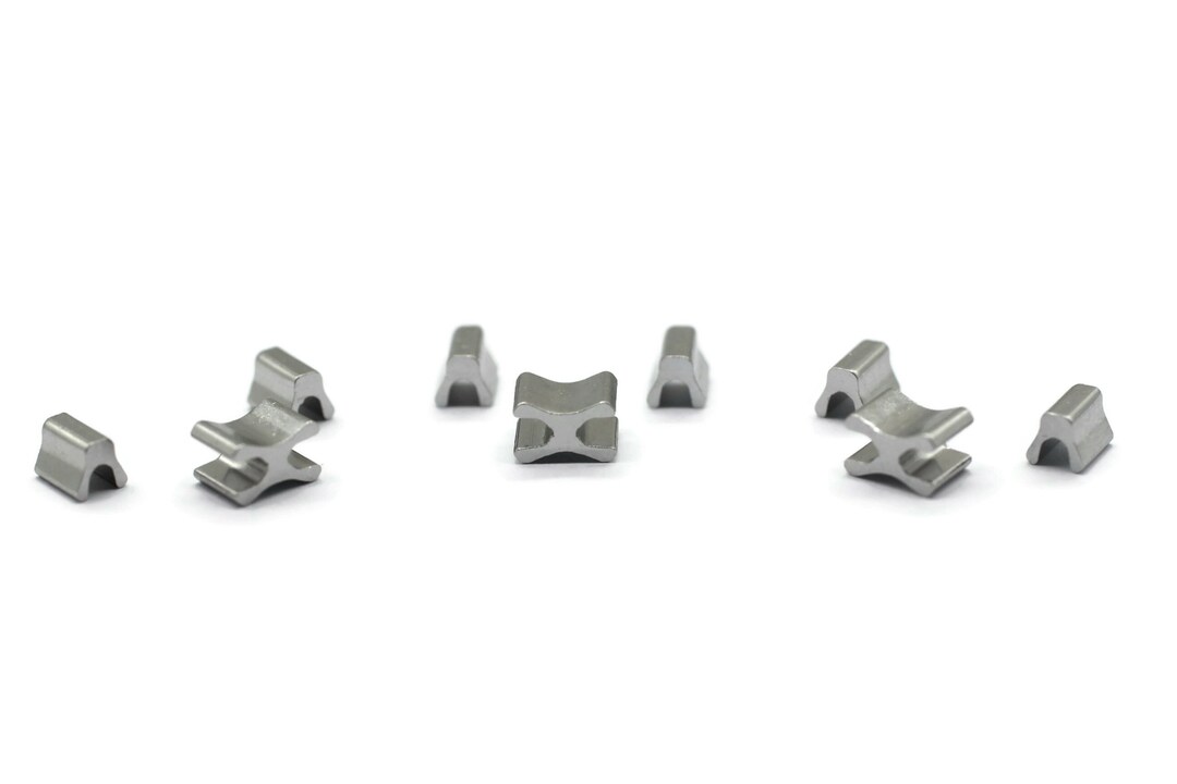 25/50/100 Set of Silver Tone Zipper Stops 5 Zipper Stop Etsy