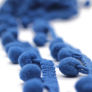 10 mm Royal Blue Pom Pom Trim Garland, Home Decor, Handicrafts, Accessories, Sewing Accessories, Mini pom pom, sewimg trim, costumes design