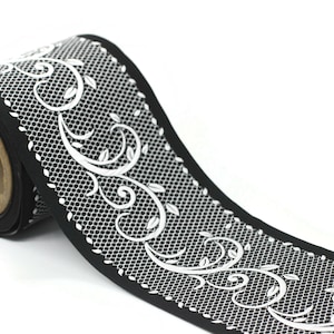 Décoration de rideaux 100 mm avec ruban (3,93 pouces), garnitures jacquard pour vos tentures, rideaux, ruban de tenture, ruban de garniture de tenture 189 V5