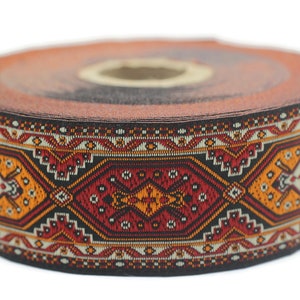 35 mm  Colorful Woven Jacquard ribbons (1.37 inches), Decorative Craft Ribbon, Sewing trim, woven trim, embroidered ribbon, 35588