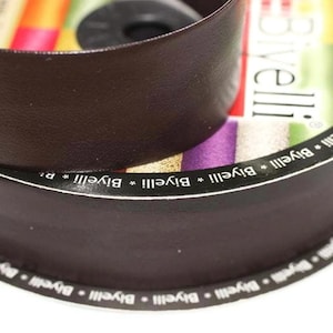 20 mm braunes Nähband, Schrägband aus Kunstleder, Nähband, Zierband, Zierband (20mm), Kunstleder Zierband