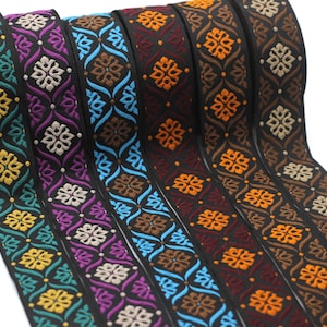 35 mm  Mediterranean Ribbon (1.37 inches), Jacquard ribbon,  jacquard trim, fabric wide trims, craft supplies, trim, 35973