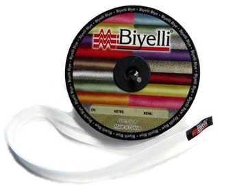 Cinta al bies de satén de 20 mm, cinta al bies, ribete (0,78 pulgadas), cinta al bies, bies, cinta, costura al bies,
