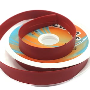 20 mm rotes Kunstleder Nähband, Schrägband, Nähen bindend, Besatz (20mm), Leder Besatz, Schrägband