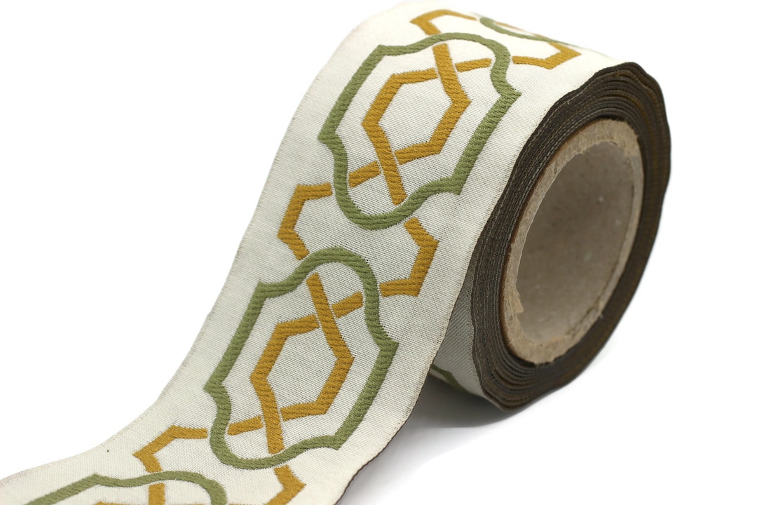 Colorfull 2.67 Inch Embroidered Ribbons (68mm), Jacquard Trims, Sewing ...