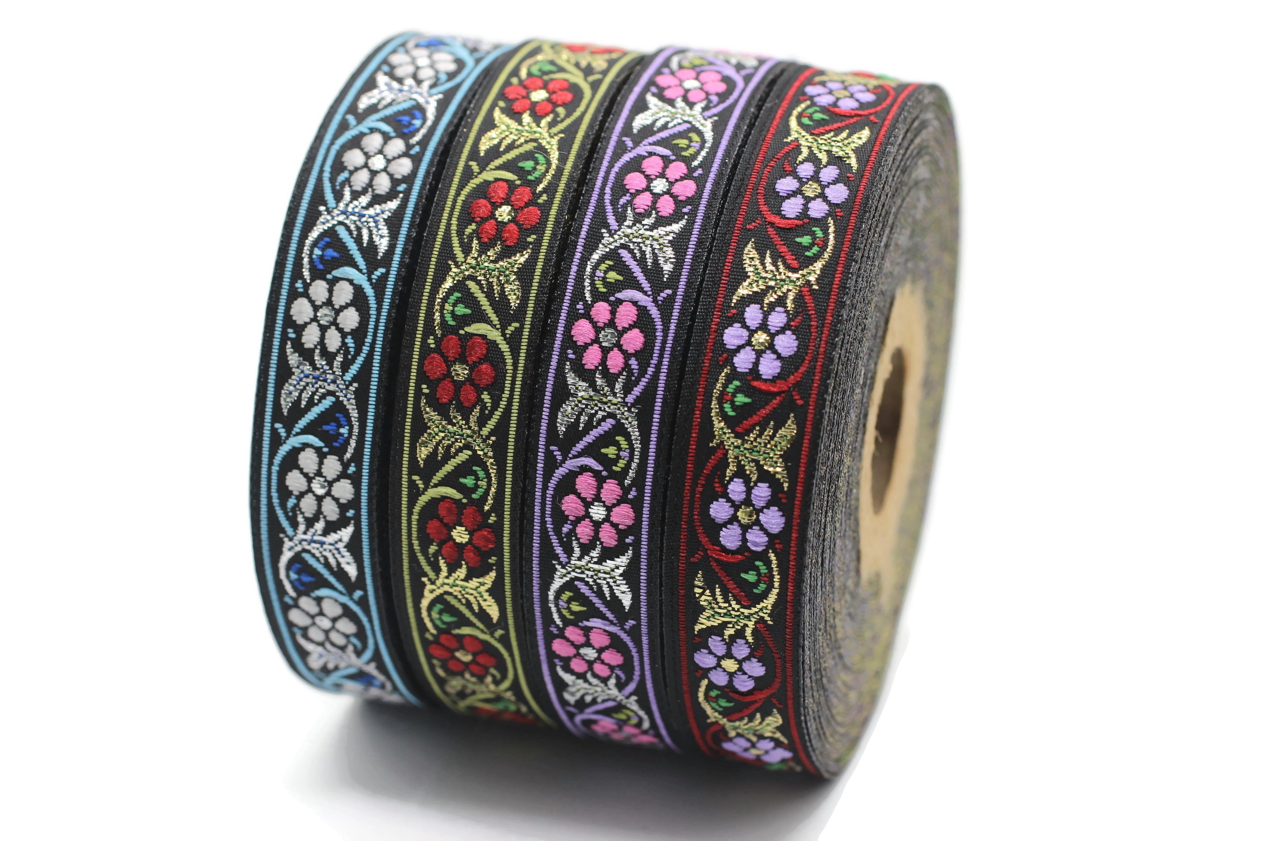 Nastro Jacquard Oro Metallizzato Con Nodo Celtico – Larghezza 3,5 Cm X 10 M – Per Decorazioni E Fai Da Te