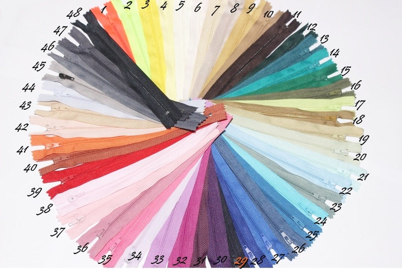18-60cm zipper for pants 7-23inches purse zipper zipper colorfull pants zipper 5 Pcs Pants Zippers dress zipper