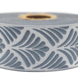 35 mm Blau Muschel 1,37 (Zoll) | Muschel-Band | Muschel Dekor | Jacquard-Bändchen | 35 mm Breit | Zierband zum Nähen | 35273