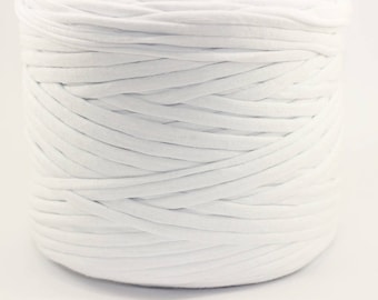 White T-shirt Yarn, Cotton Yarn, Recyled Fabric yarn, home textile yarn, crochet yarn, basket yarn, fabric yarn