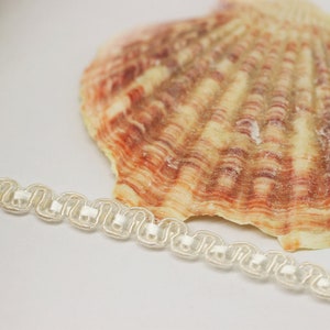 Cream Sewing Trim - Decorative Trim - Braid Sewing Ribbon - Embellishing Supplies - Zig Zag Trim - Decoration Supplies